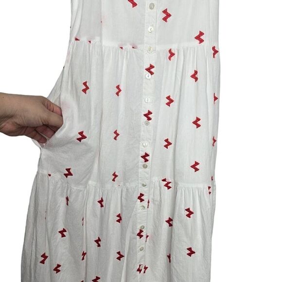 SPIRIT OF GRACE Arlaine Embroidered Button Front Dress Size S - Picture 4 of 9